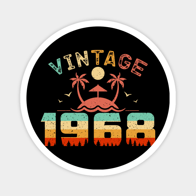 Vintage 1968 Cool Birthday Gift Idea Magnet by QualityDesign